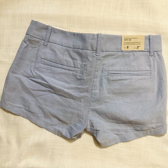 NEW J.Crew women low - waist shorts inseam 3”, size 0, blue - Picture 6 of 12